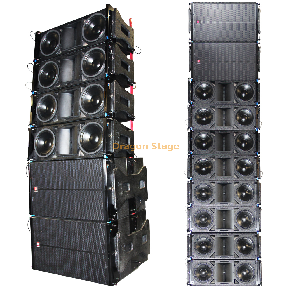 Outdoor Big Concert Speakers System La Double Way Line Array