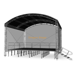 Portable Aluminum Outdoor Curve Roof Truss Concert Stage Truss