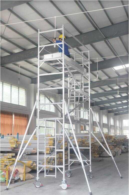 Aluminum Single Type Working Communication Scaffolding Power