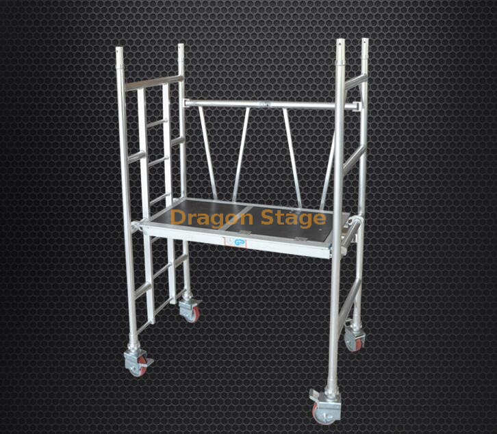 Aluminum Mini Mobile Foldable Household Scaffolding With Wheels From