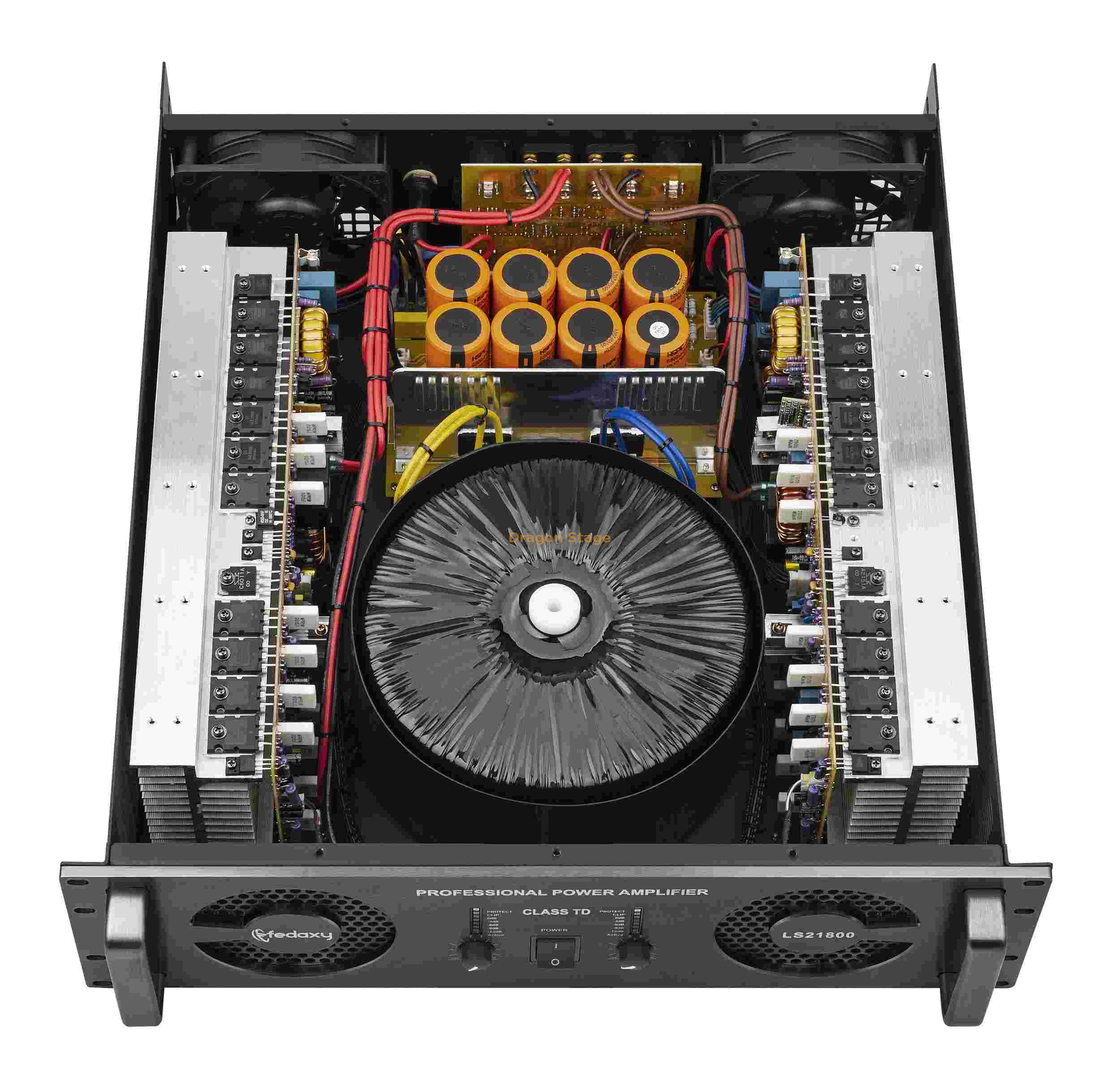 Power Amplifier Box Audio Class TD Power Amplifier with 2 Channel 3U