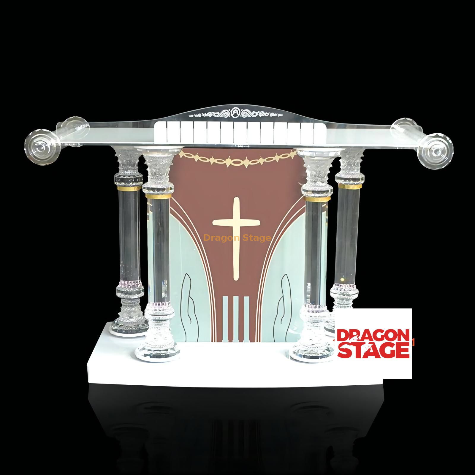 Acrylic Church Pulpit Lecterns Lecture Images from China manufacturer