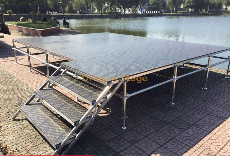 Music Festival Outdoor Steel Layer Truss Staging System 48.8x18.3m