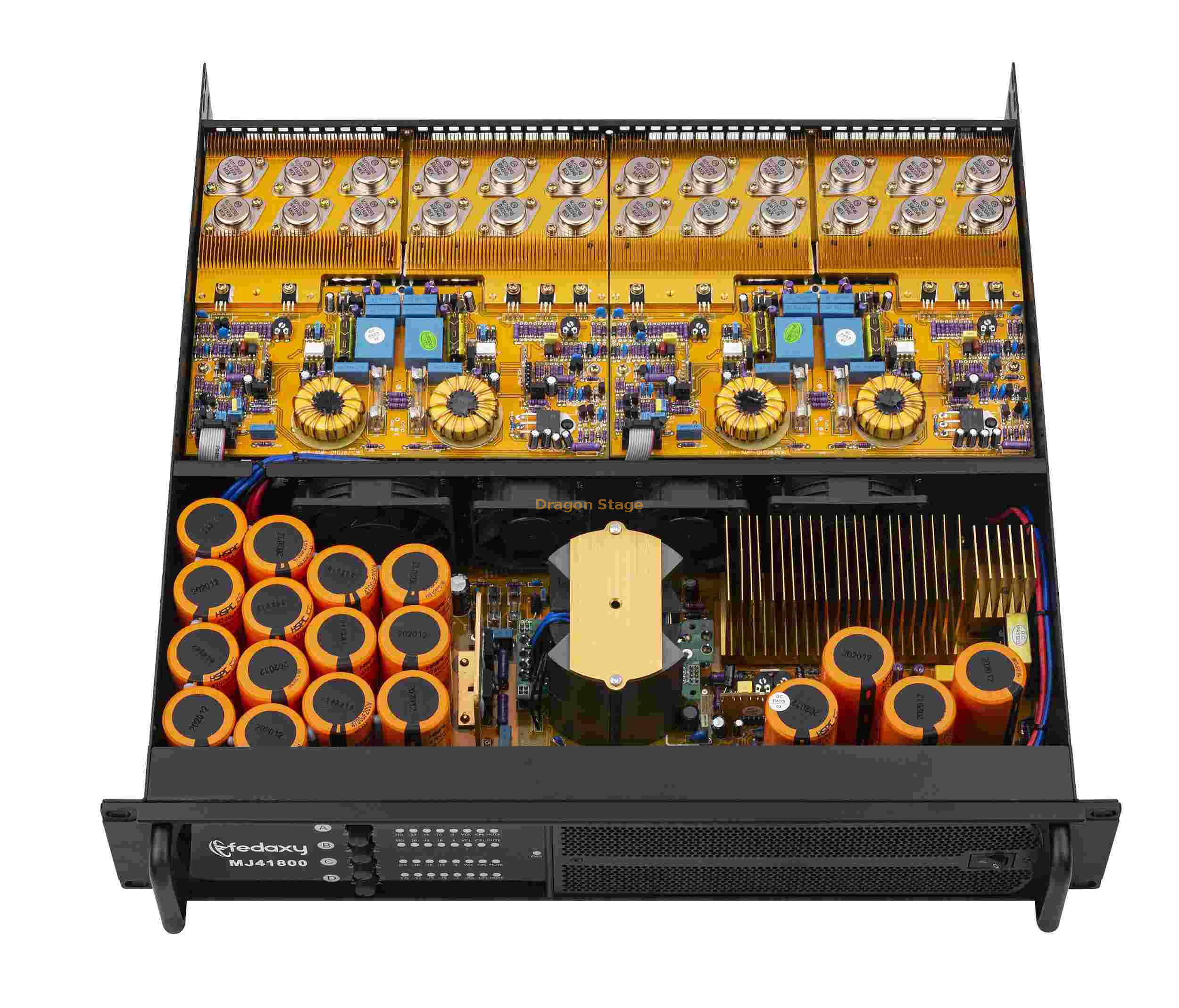 Professional audio high power amplifier with class TD circuit 4 channel