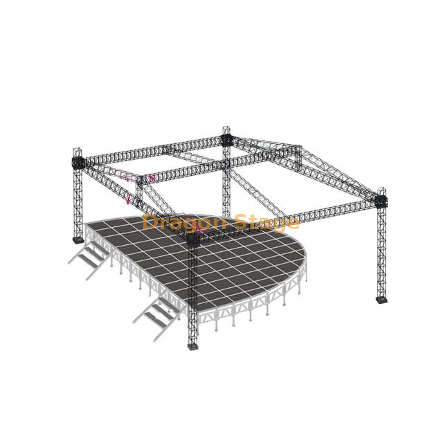 Outdoor Aluminum Roof Truss With Movable Performance Mobile Portable