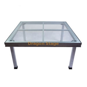1.22x1.22m 4x4ft Aluminum Acrylic Glass Quick Stage with Different Heights