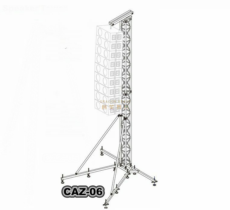 Aluminum Line Array Speaker Tower Truss Stand for Hanging Speakers 6M ...