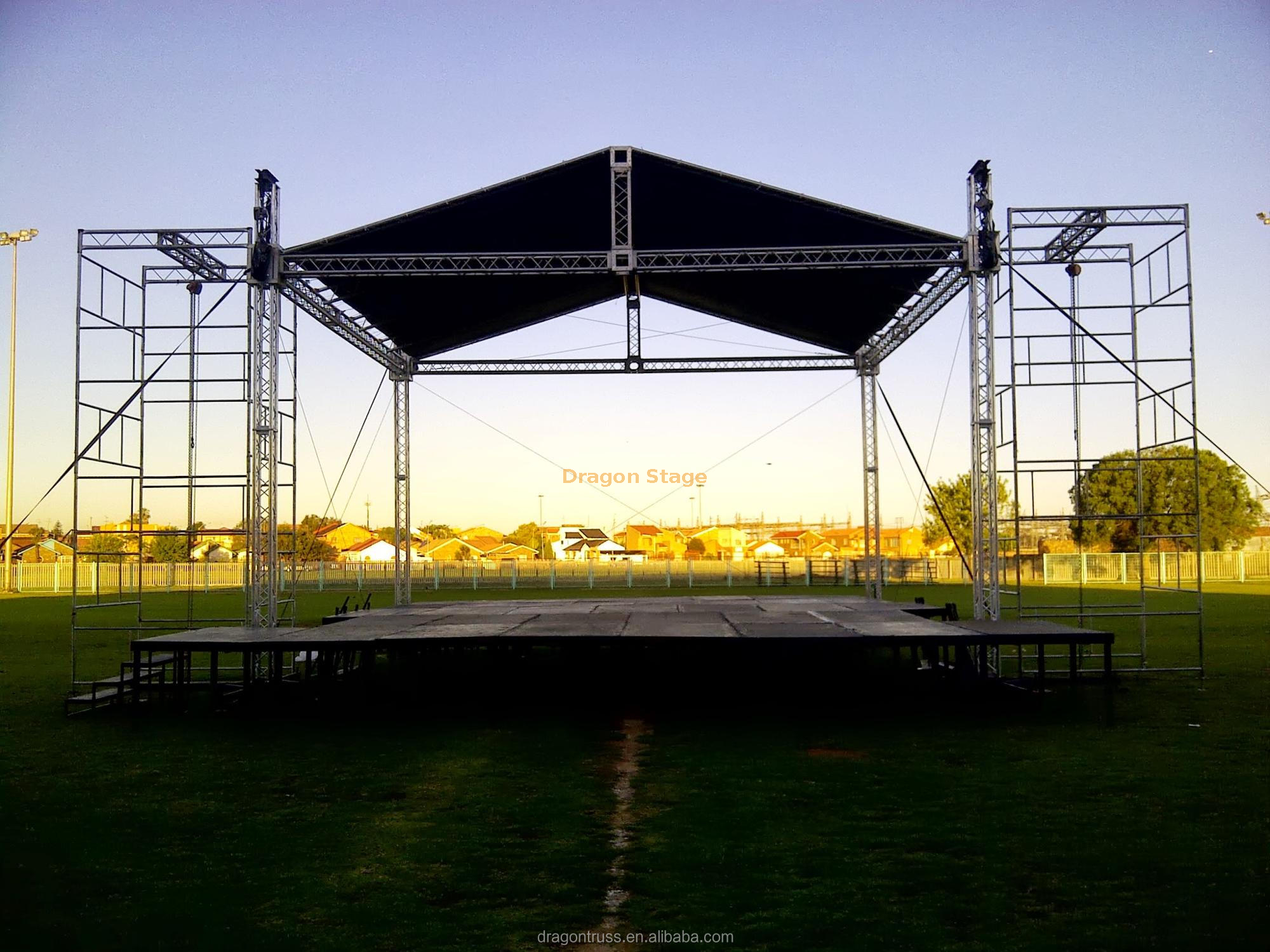 Aluminum h type speaker line array sound system truss 4 m from china