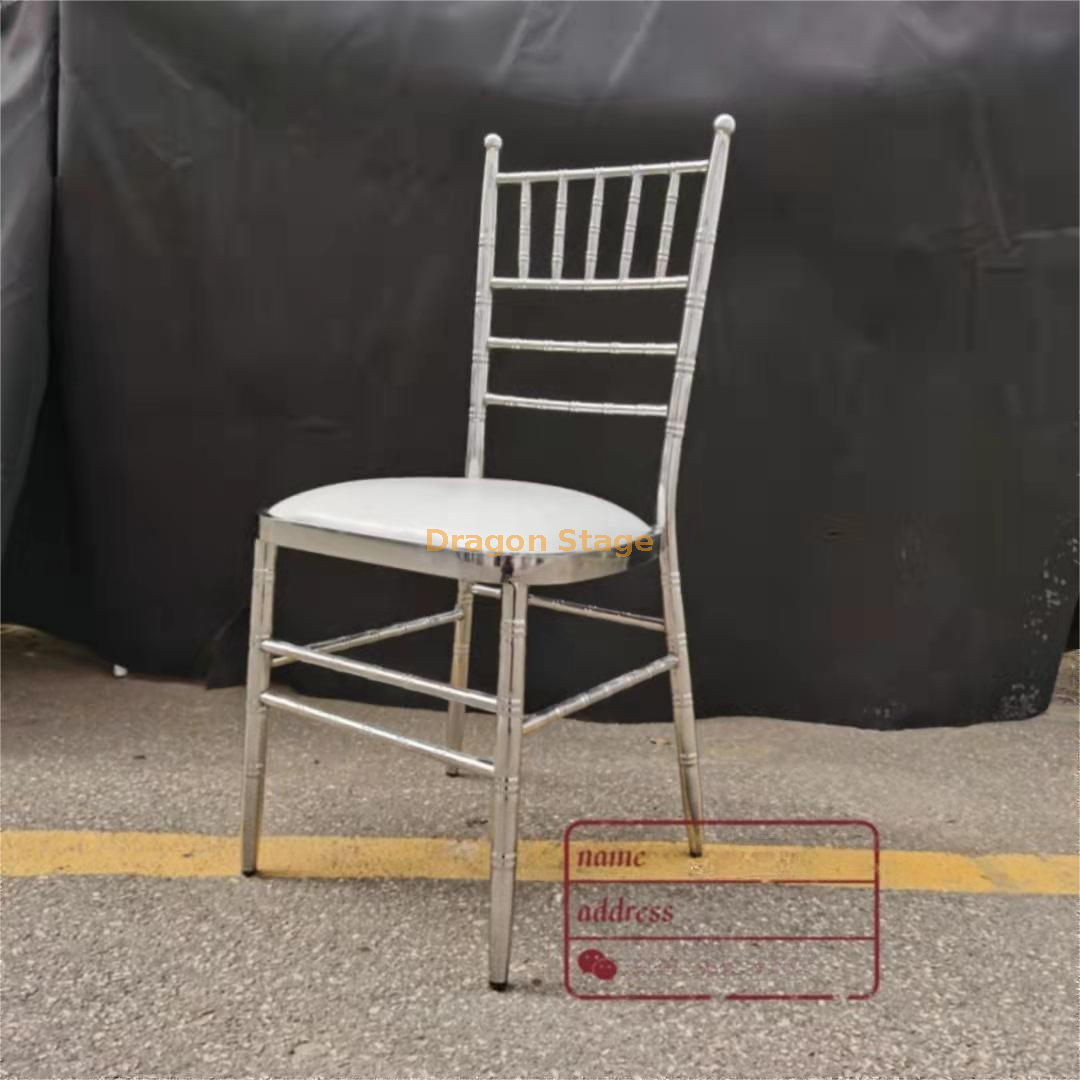 Stainless Steel Bamboo Chair Wedding Banquet Chair Hotel Restaurant Dining Chair Outdoor Folding Wedding Chair Wholesale