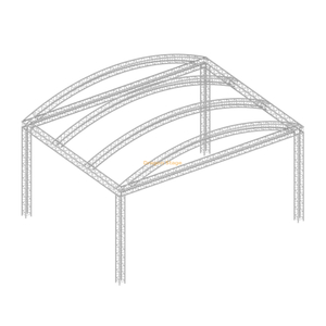 Aluminum Curved Roof Stage Trusses 8x6x4m