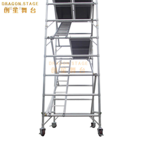 Unit Mobile Double scaffolding with step ladder