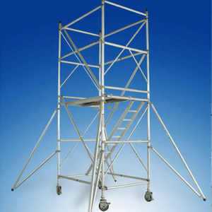 1.35x2x7.07m Mobile Board Double scaffolding with 45 Degree ladder 7m High 