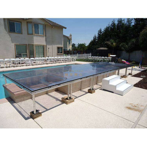 aluminum portable acrylic glass quick stage 15 pieces 6.1x3.66m