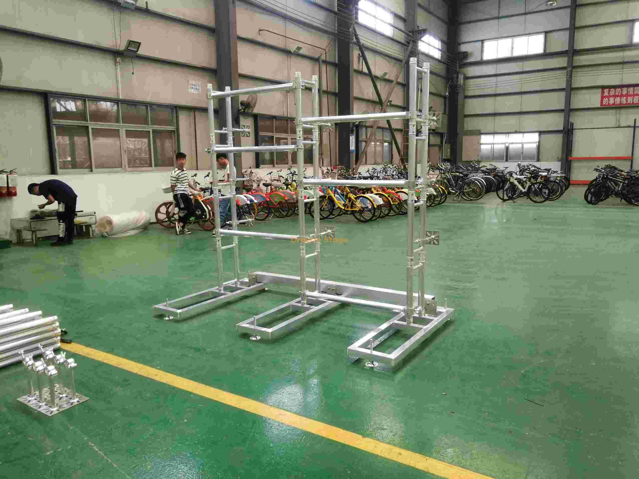 0.5x1m Led Screen Indoor Aluminum Ground Support System 7x3.5m