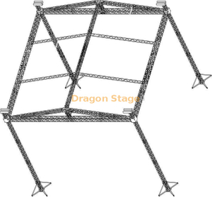 Aluminum Outdoor Event Concert Stage Truss Roof Stage 12x8x6m