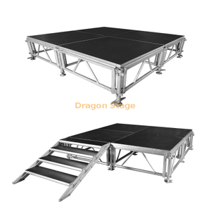 Event Party Modular Stage Manufacturer Portable Aluminum Stage Floor Truss Stage 19.52x9.76m Height 0.4-0.8m