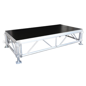 Aluminum Mini Modular Stage Panel Flooring Systems 2.44x2.44m Height 0.6-1m