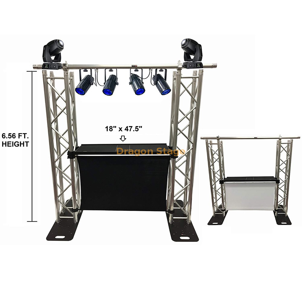 dj booth facade table