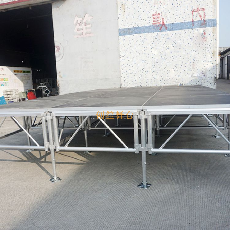 Outdoor Concert Stage Near Me Mobile Staging 9.76x6.1xH: 1-1.4m
