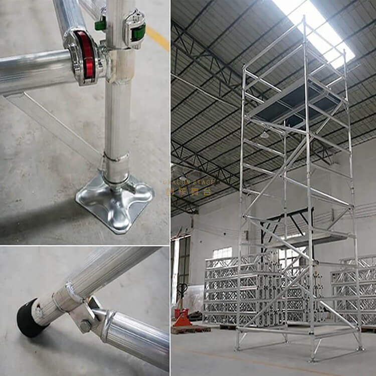 Portable frame with ladder