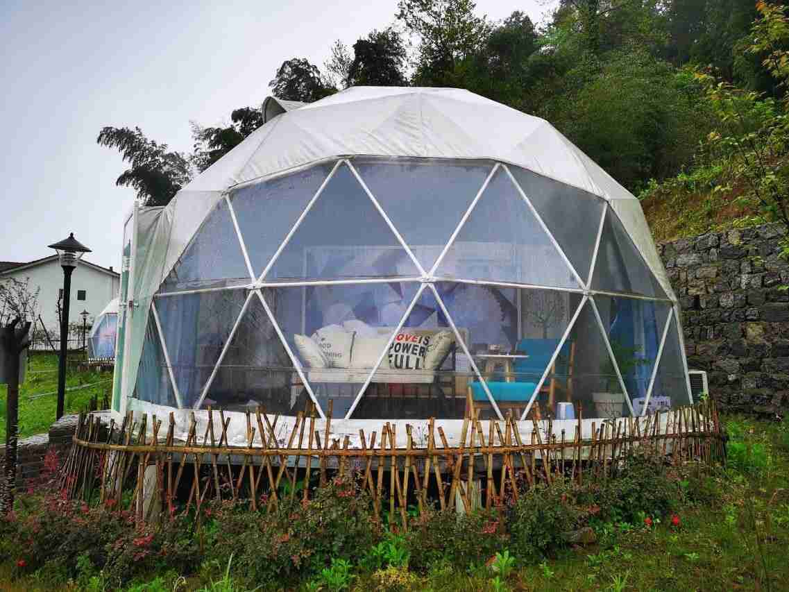 Luxury ABS Waterproof PVC Greenhouse Patio Life Garden Igloo Geodesic