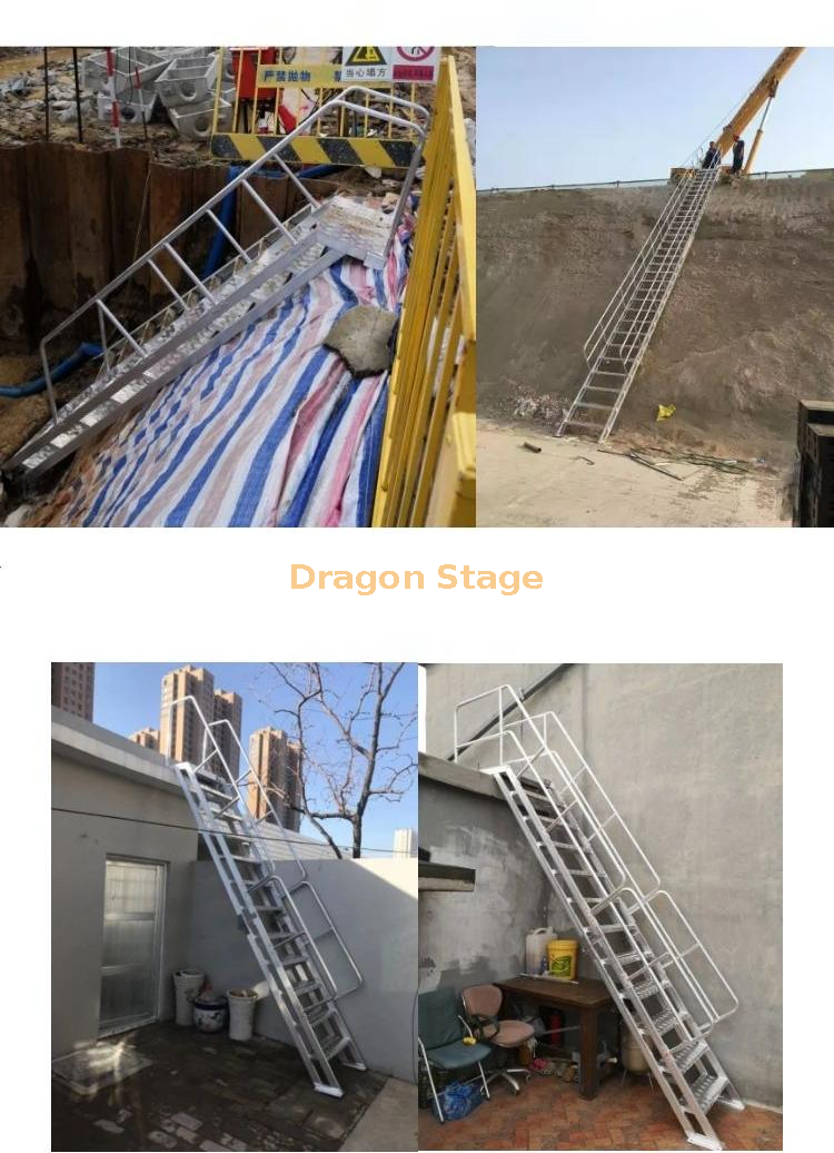 Aluminum Ladder for Attic Dual Pole from China manufacturer DRAGON STAGE