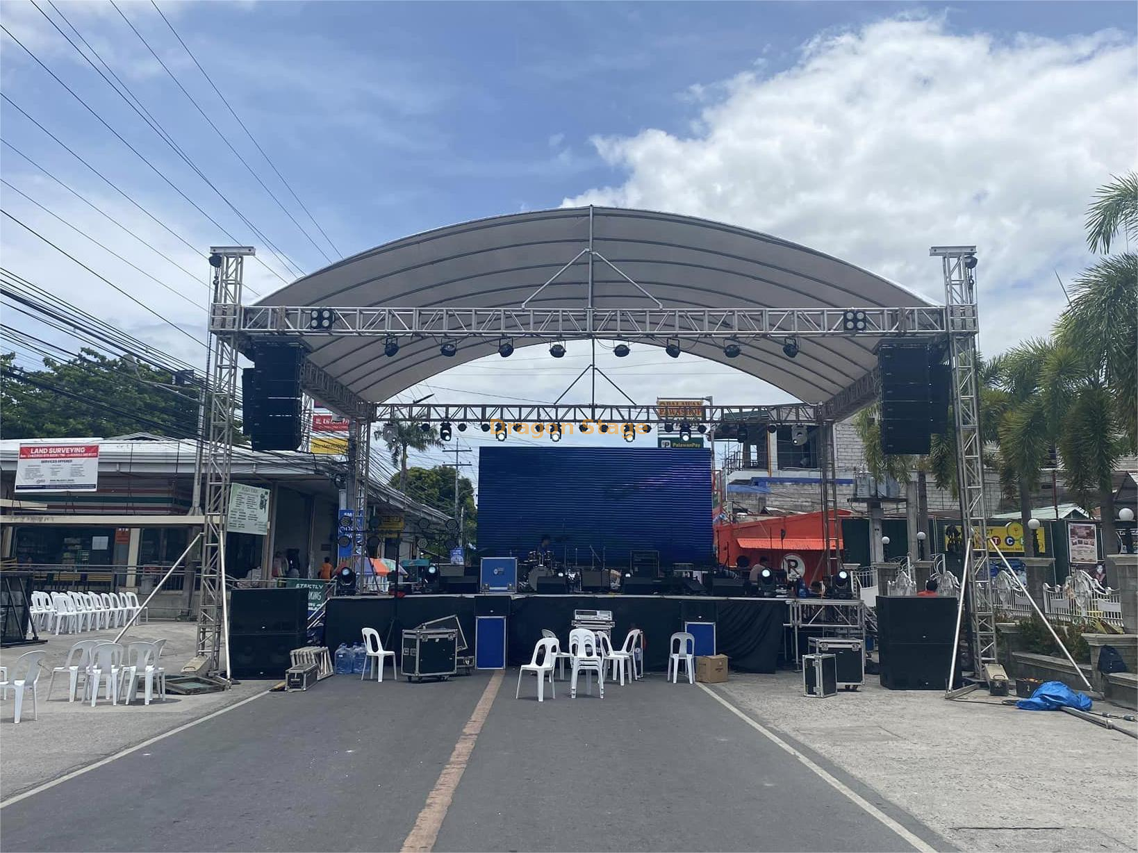 Event Curved Roof Display Truss System 8x7x7m from China manufacturer ...