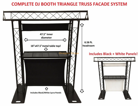 Custom DJ Desk / DJ Counter / Portable DJ Booth Table for Event