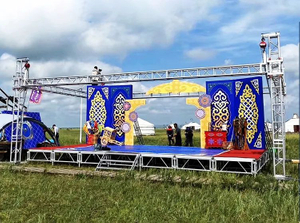portable alloy stage event truss