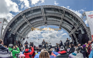 Aluminum Tunnel Roof Truss System for Concert 24x18x12m